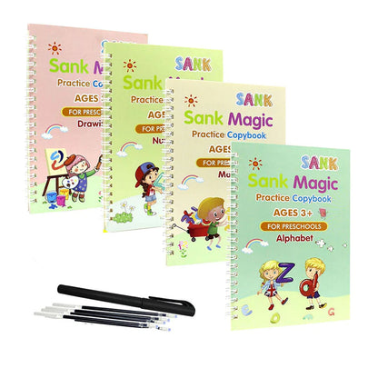 Sank Magic Kids Practicing 4 Copybooks Set