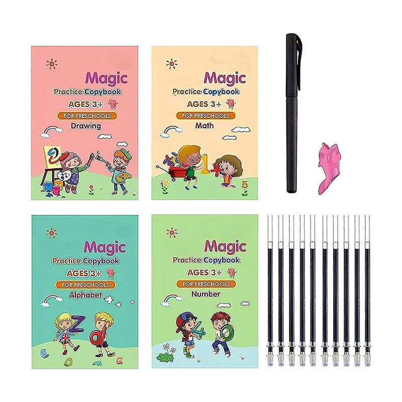 Sank Magic Kids Practicing 4 Copybooks Set