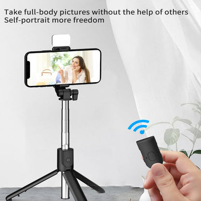 R1s Selfie Stick with Light & Stand